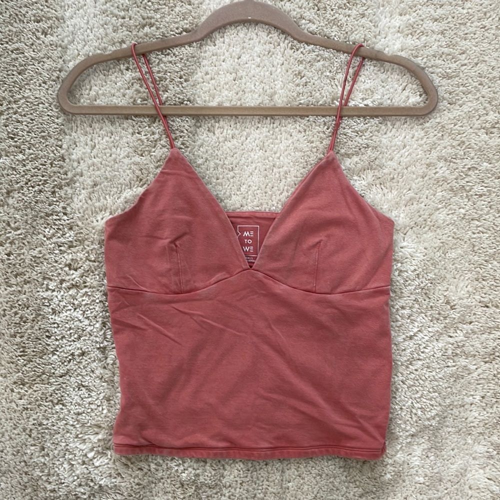 American Eagle Mauve Crop Cami